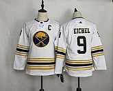 Youth Sabres 9 Jack Eichel White 50th anniversary Adidas Jersey,baseball caps,new era cap wholesale,wholesale hats
